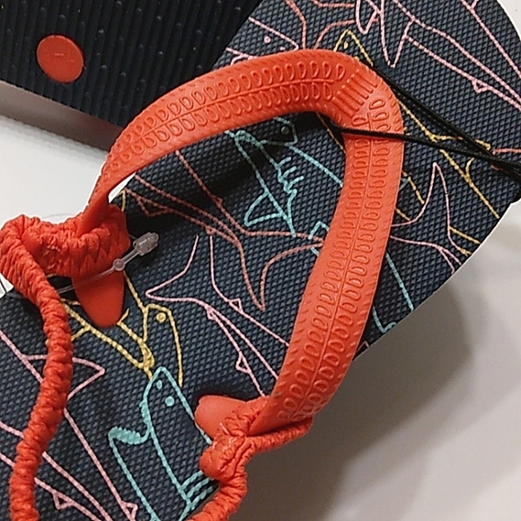 NWT Toddler Cat & Jack Flip Flop Sandals with Elastic Back Strap 7/8 - Picture 7 of 7